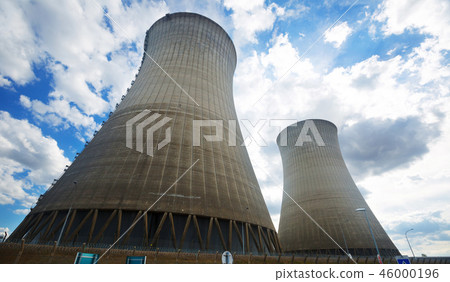 Dampierre nuclear power plant view Dampierre nuclear power plant view 46000196
