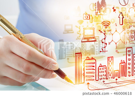 Architect designer at work Architect designer at work 46000618