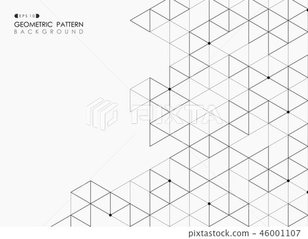 Abstract of black square pentagonal geometric. Abstract of black square pentagonal geometric. 46001107