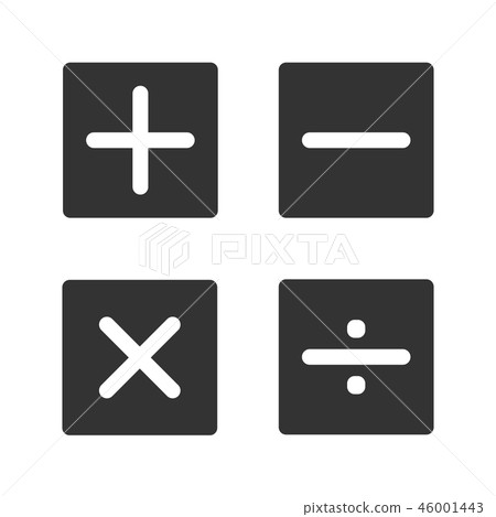 Mathematics calculator icon vector illustration. 46001443