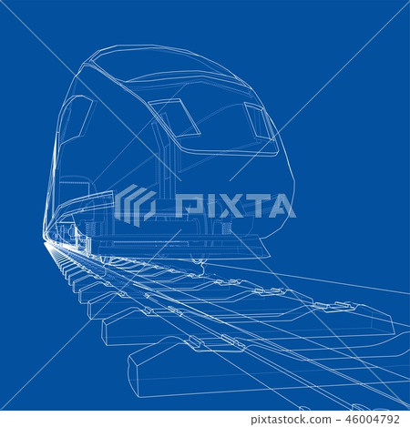 Modern speed train concept Modern speed train concept 46004792