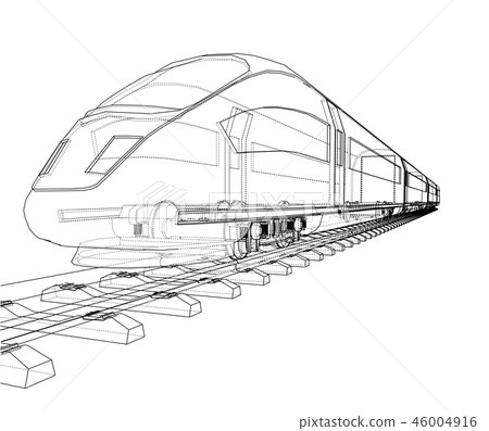 Modern speed train concept Modern speed train concept 46004916