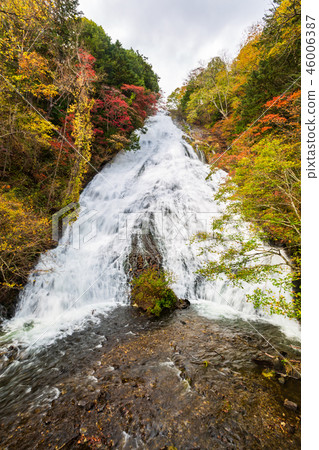 Yudaki Falls in autumn season at Nikko, Japan. 46006387