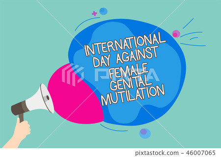 Conceptual hand writing showing International Day 46007065