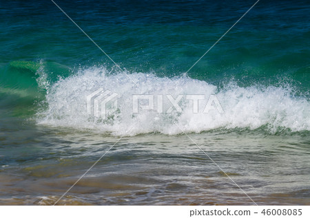 Wave on the shore of the island Sal, Cape Verde Wave on the shore of the island Sal, Cape Verde 46008085