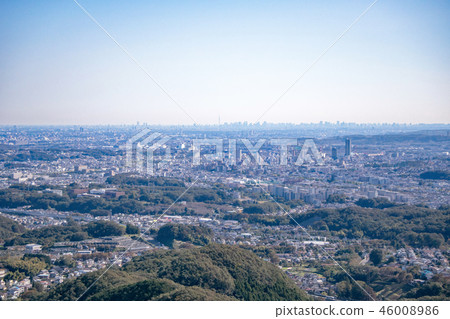 八王子城山八王子遺跡(國家歷史遺址)從第9站到東京中心地區的景色 八王子城山八王子遺跡(國家歷史遺址)從第9站到東京中心地區的景色 46008986