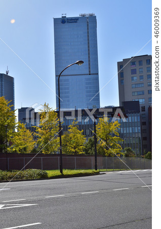 Photograph taken of the Prudential Tower from the road heading for the National Diet Library from Nagatacho Station, Tokyo Metro Photograph taken of the Prudential Tower from the road heading for the National Diet Library from Nagatacho Station, Tokyo Metro 46009369