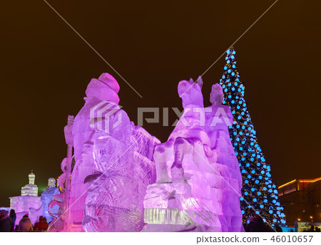 Christmas installation in Moscow - Russia 46010657