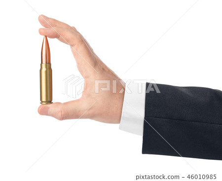 Hand with bullet 46010985