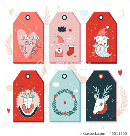 Christmas New Year gift tags collection Christmas New Year gift tags collection 46011200