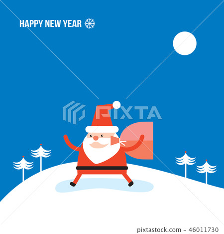 Santa Claus and bag with presents gifts - Stock Illustration [46011730 ...