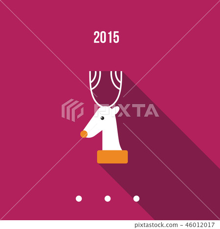 Christmas deer modern flat design style 46012017