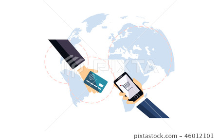 Male hands wirh modern smartphone and credit card, mobile payments, banking, electronic funds Male hands wirh modern smartphone and credit card, mobile payments, banking, electronic funds 46012101