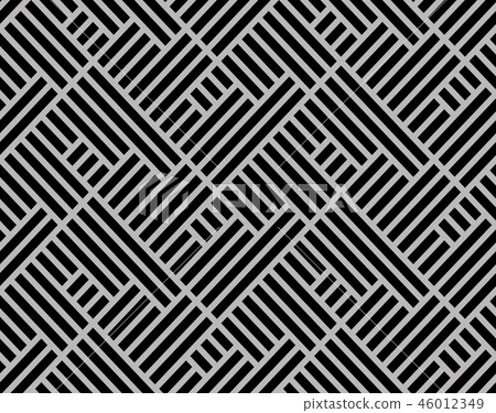 Abstract geometric pattern with stripes, lines.  46012349