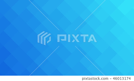 Abstract blue neon background. Rectangular geometric pattern. Mosaic. Abstract vector illustration 46013174