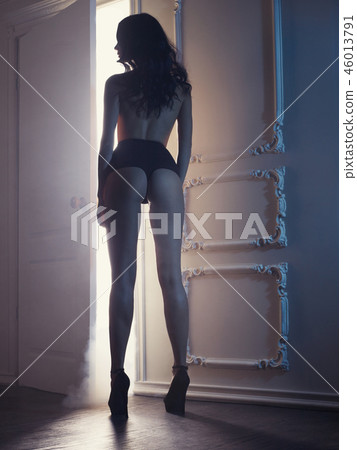 Sensual lady in classical interior Sensual lady in classical interior 46013791