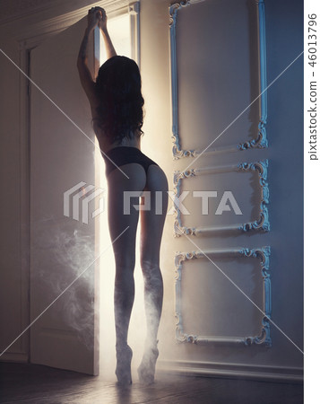 Sensual lady in classical interior Sensual lady in classical interior 46013796