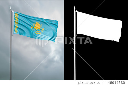 State flag of the Republic of Kazakhstan  46014380
