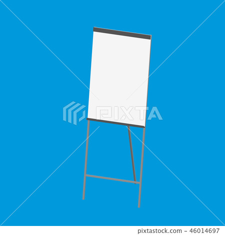 Empty flip chart. 3d Vector illustration Empty flip chart. 3d Vector illustration 46014697