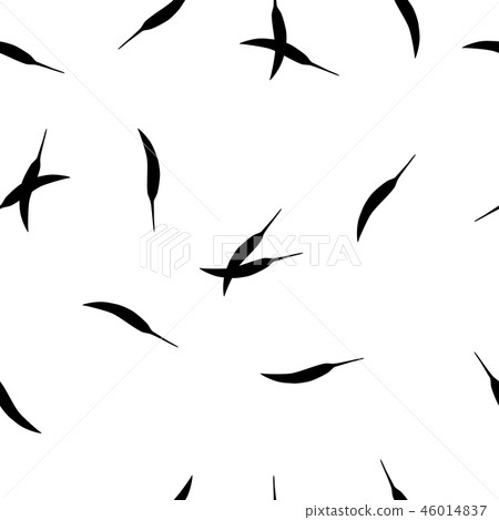 Seamless pattern black silhouette chili pepper Seamless pattern black silhouette chili pepper 46014837