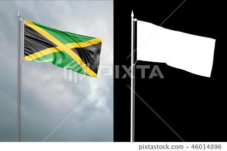 State flag of Jamaica  46014896