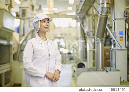Food factory woman portrait Food factory woman portrait 46015461