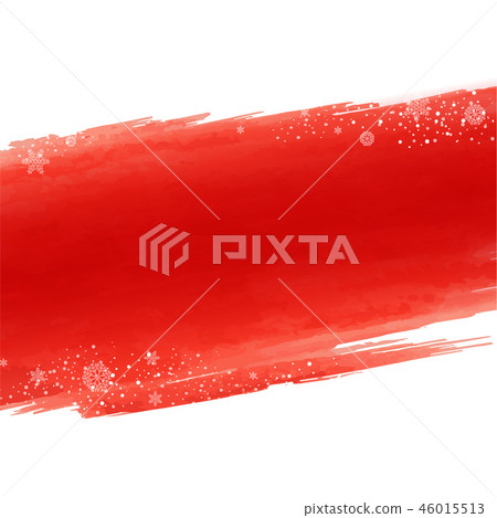 Red Blot With Winter Snowflake Red Blot With Winter Snowflake 46015513