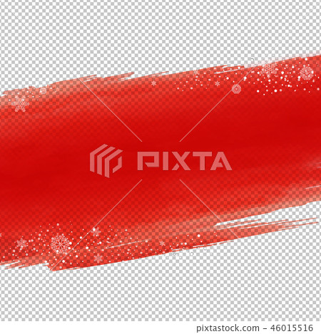 Red Blot With Snowflake 46015516