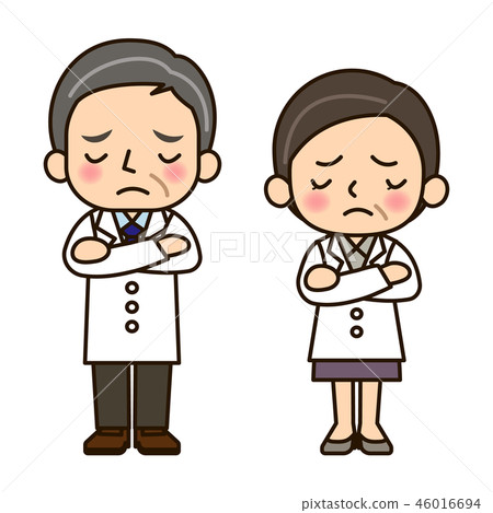 Doctor man and woman Doctor man and woman 46016694