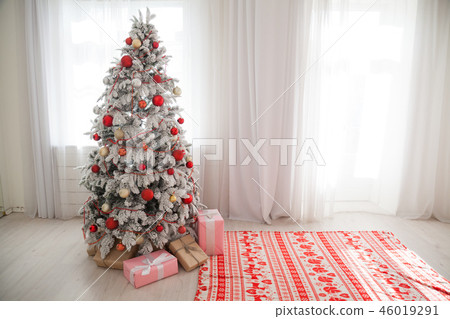 Merry Christmas gifts Interior white room holidays new year tree 46019291