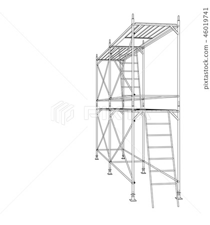 3D outline scaffold. 3d illustration 46019741