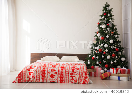 Christmas tree with presents lights new year Garland Christmas tree with presents lights new year Garland 46019843