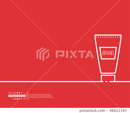 Abstract creative concept vector line draw background for web, mobile app, illustration template 46021347