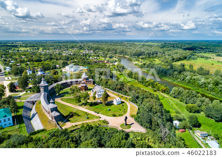 View of Baturyn Fortress with the Seym River in Ukraine 46022183
