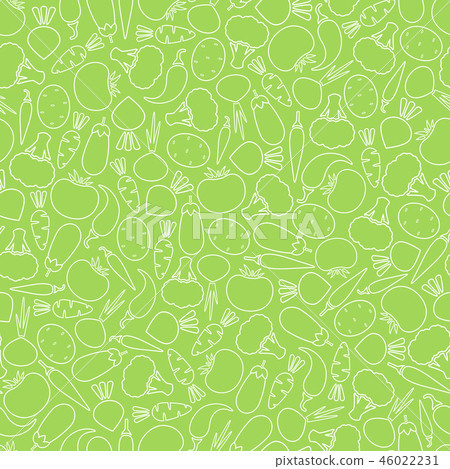 Seamless silhouette vegetable pattern vector Seamless silhouette vegetable pattern vector 46022231