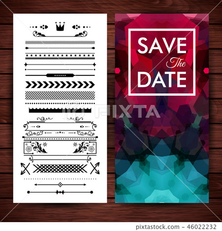 Deep purple save the date invitation template 46022232