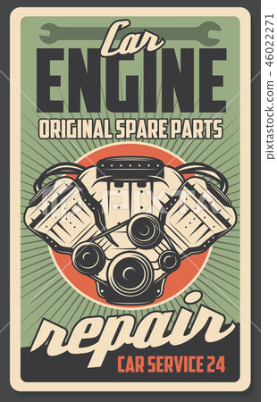 Auto engine, car repair service 46022271