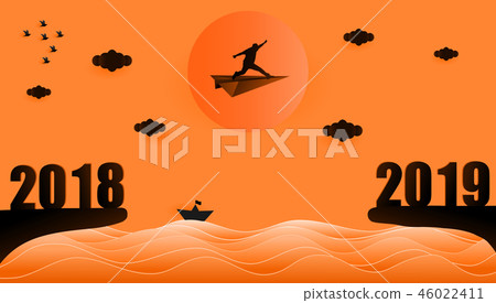 Business target on year 2019 concept Business target on year 2019 concept 46022411