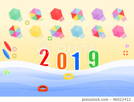 New year holiday on the beach. New year holiday on the beach. 46022412