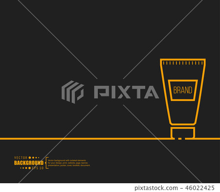 Abstract creative concept vector line draw background for web, mobile app, illustration template 46022425