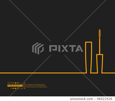 Abstract creative concept vector line draw background for web, mobile app, illustration template 46022426