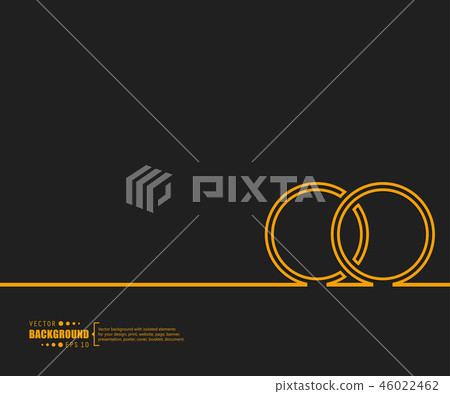 Abstract creative concept vector line draw background for web, mobile app, illustration template 46022462