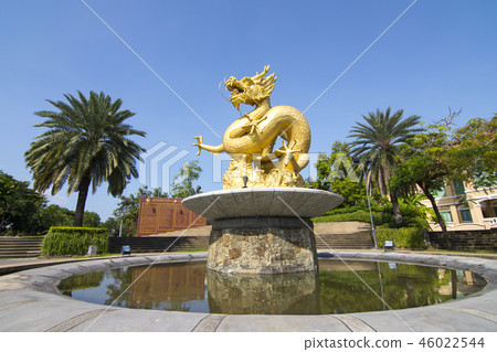 Golden Sea Dragon at Queen Sirikit Park in Phuket Golden Sea Dragon at Queen Sirikit Park in Phuket 46022544