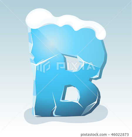 Ice letter B Ice letter B 46022873