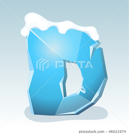 Ice letter D Ice letter D 46022874