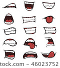Set of mouths cartoon 46023752