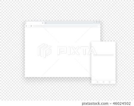 Adaptive mobile and web browsers mockup Adaptive mobile and web browsers mockup 46024502