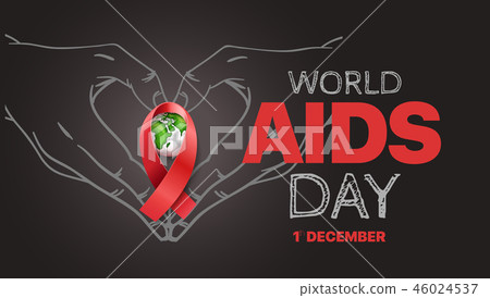 Aids awareness symbol. World Aids day concept 46024537