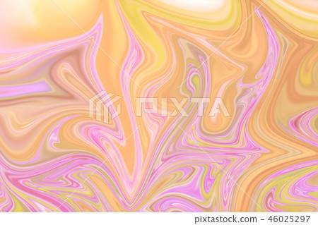 Liquify Abstract Pattern With Pink, Yellow Liquify Abstract Pattern With Pink, Yellow 46025297