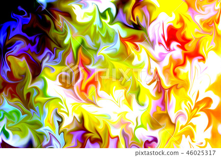 Liquify Abstract Pattern With Multicolor Art Form. 46025317
